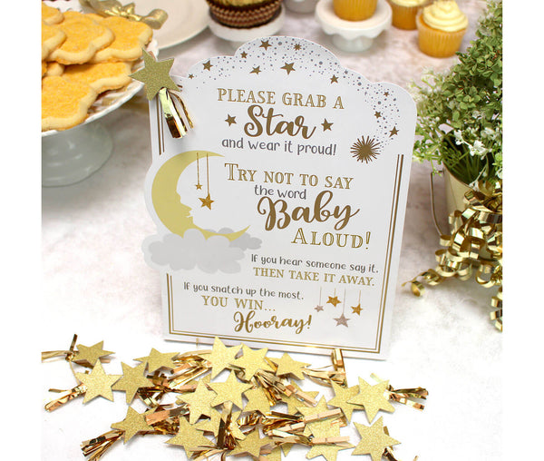 Twinkle Twinkle Little Star Theme Baby Shower Game Set