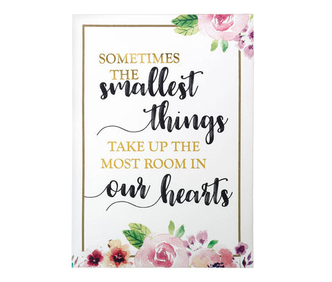 Smallest Things Watercolor Canvas Sign