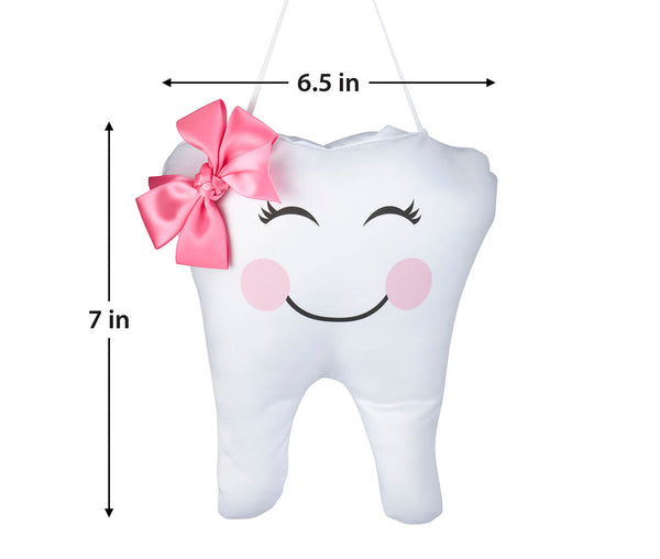 Pink Tooth Fairy Hanging Pillow