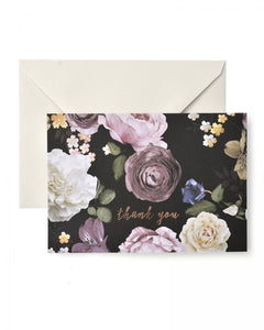 Vintage Floral and Blush Foil Thank You Cards- 15 ct.