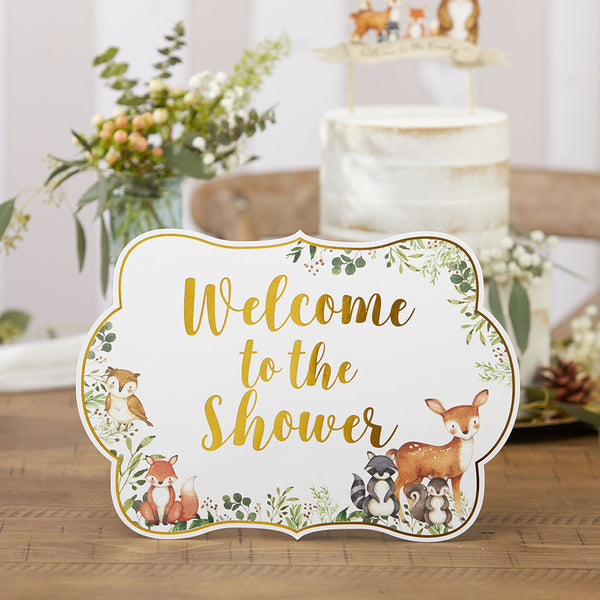 Set of 8 ct. Woodland Baby Shower Decor Signs