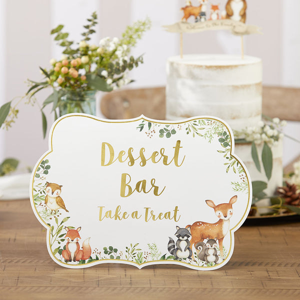 Set of 8 ct. Woodland Baby Shower Decor Signs