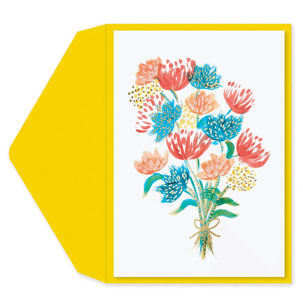 Blank Greeting Card - Floral Bouquet