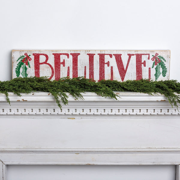 Large Box Sign - Believe