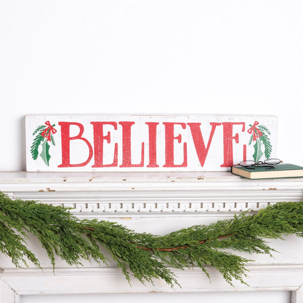 Large Box Sign - Believe