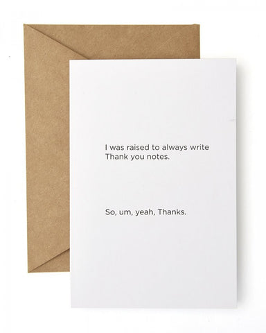 'Raised to Always Write' Folded Note Cards- 6 ct.
