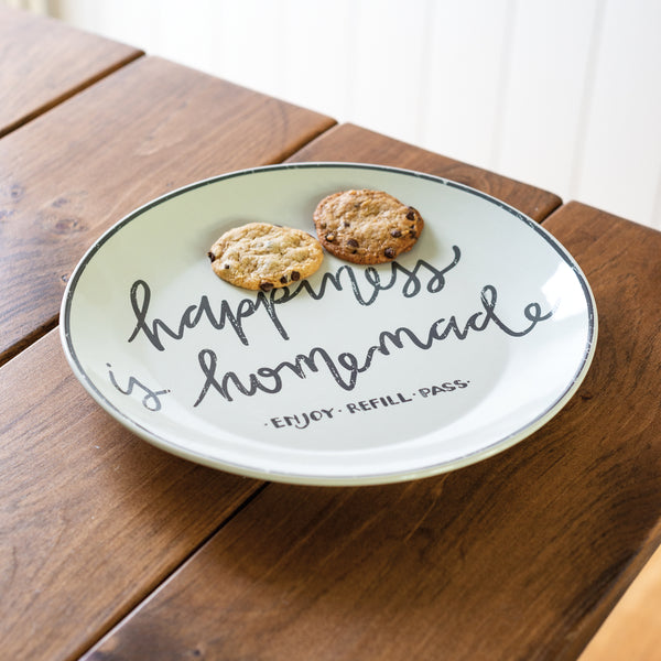 Cookie Giving Plate - Happiness is Homemade