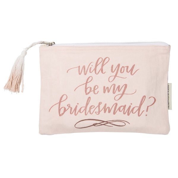 Zipper Pouch - Will you be my Bridesmaid?