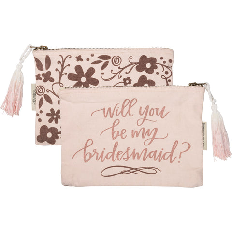 Zipper Pouch - Will you be my Bridesmaid?