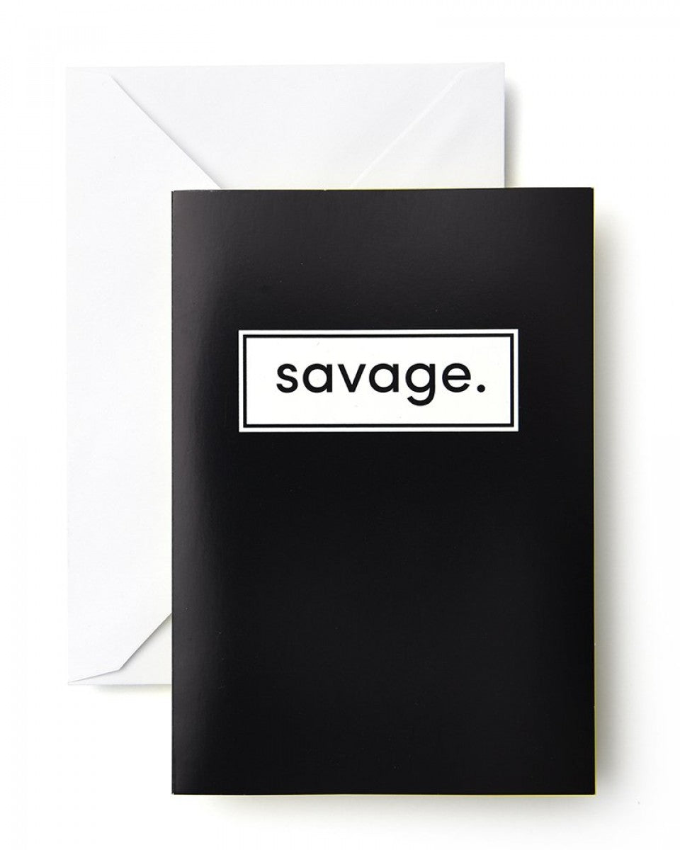 'SAVAGE' Folded Note Cards - 10 Ct. – Avant-Garde Impressions