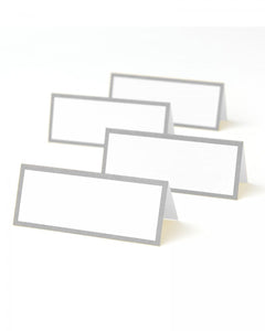 Silver Border Place Cards - 50 ct.