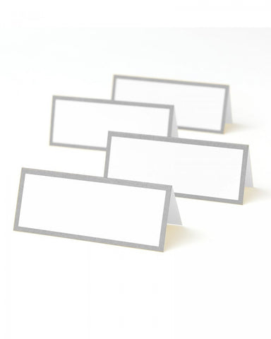 Silver Border Place Cards - 50 ct.