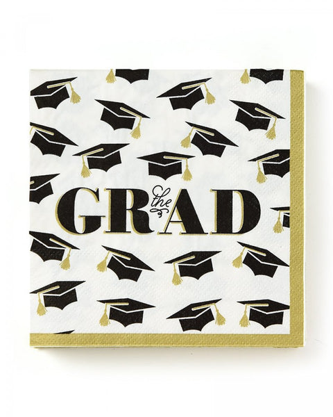 Graduation Caps Cocktail Napkins - 40 count