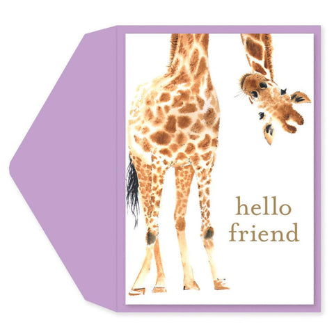Friendship Greeting Card - Giraffe