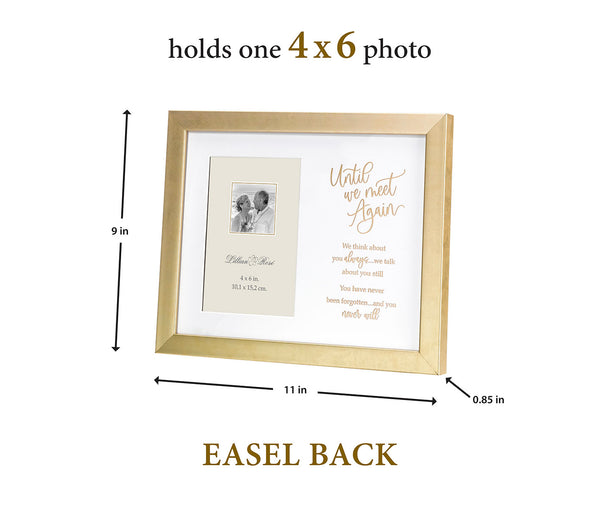 Memorial Gold Photo Frame with Sympathy Verse