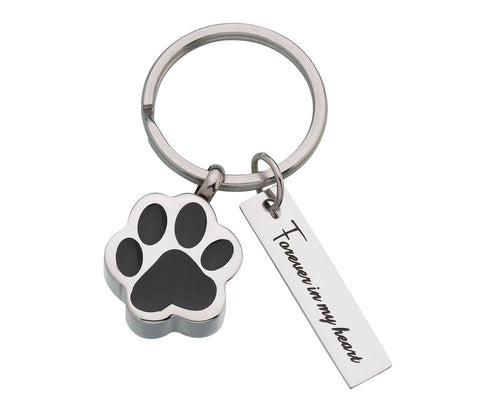 Pet Memorial Forever by My Side Jewelry Key Ring