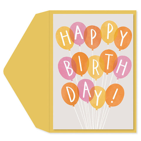 Birthday Greeting Card  - Birthday Balloons