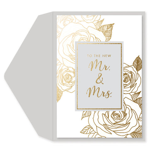 Wedding Greeting Card  - To The New Mr. and Mrs.