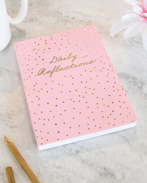 Blush and Gold Foil Daily Reflections Journal