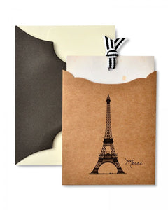 Eiffel Tower 'Merci' Pocket Thank You Cards- 10 ct.