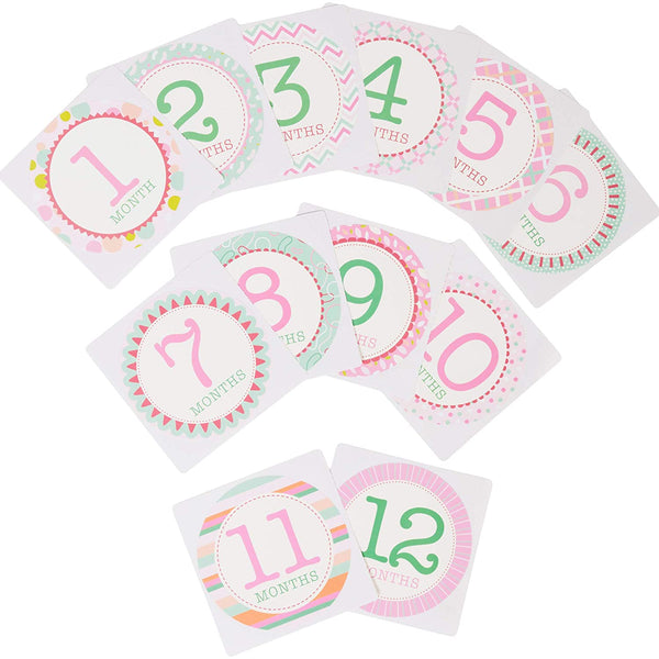 First Year Baby Belly Stickers - Pink
