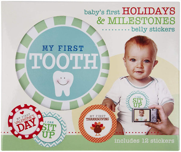 First Year Milestones and Holidays Baby Belly Stickers