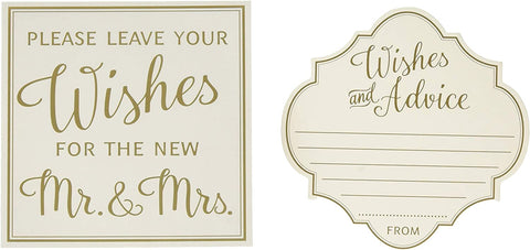 48 ct. Wishes & Advice Cards for the new Mr. and Mrs.
