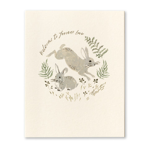 Baby Greeting Card - Welcome To Forever Love