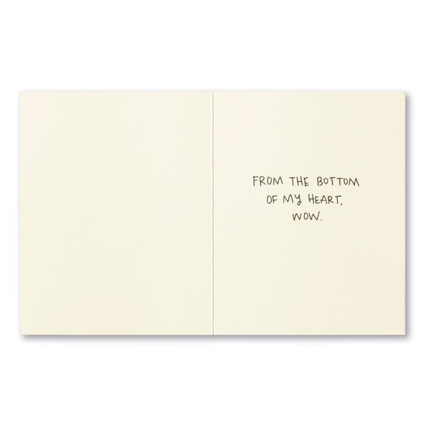 Thank You Greeting Card - Wow!