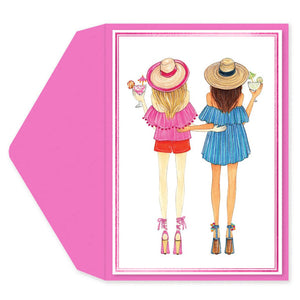 Friendship Greeting Card - Friends and Margaritas