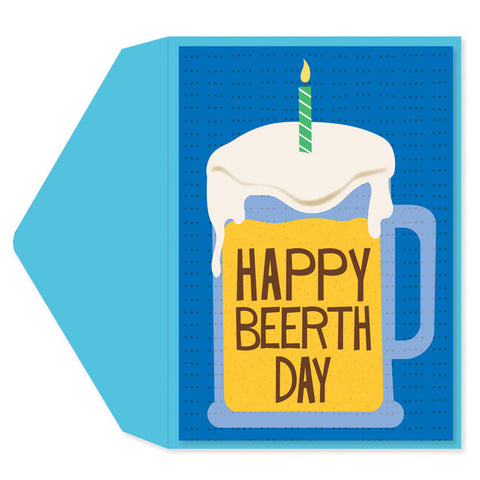Birthday Greeting Card  - Happy Beerth Day