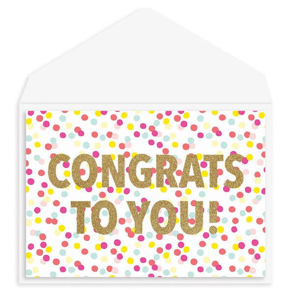 Congratulations Greeting Card - So Happy For You