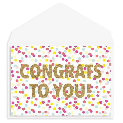 Congratulations Greeting Card - So Happy For You