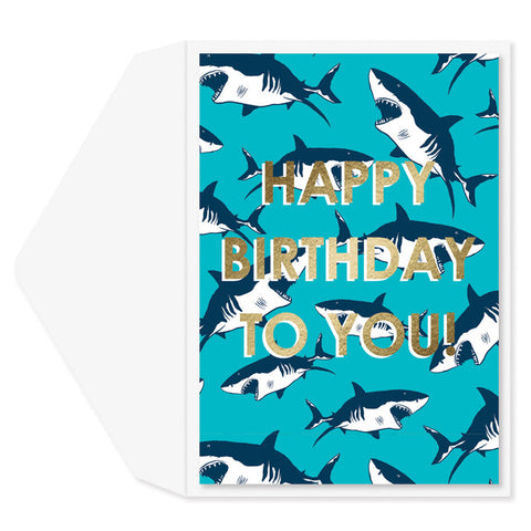 Birthday Greeting Card  - Shark Birthday