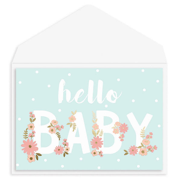 Baby Shower Greeting Card - Baby Letters