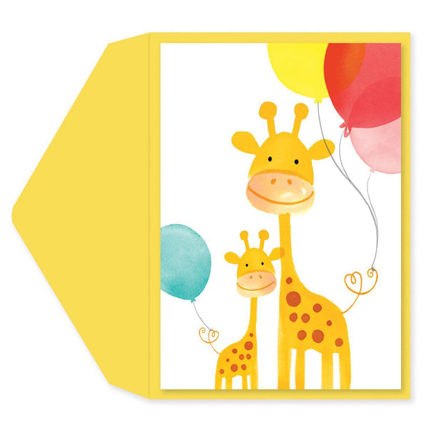 Baby Shower Greeting Card - Giraffe's Gymboree
