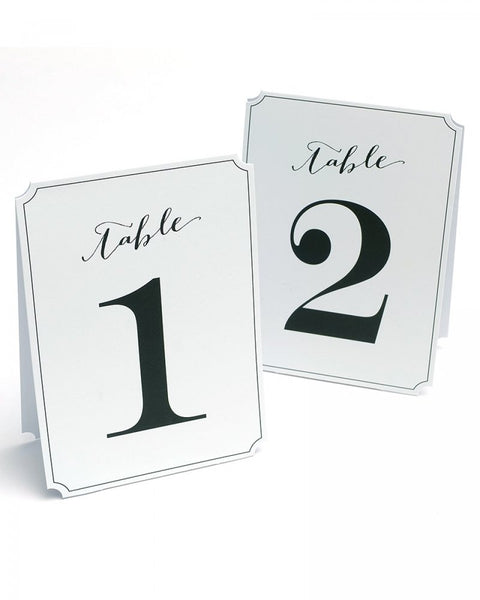 Ornate Table Numbers - Tables 1-12
