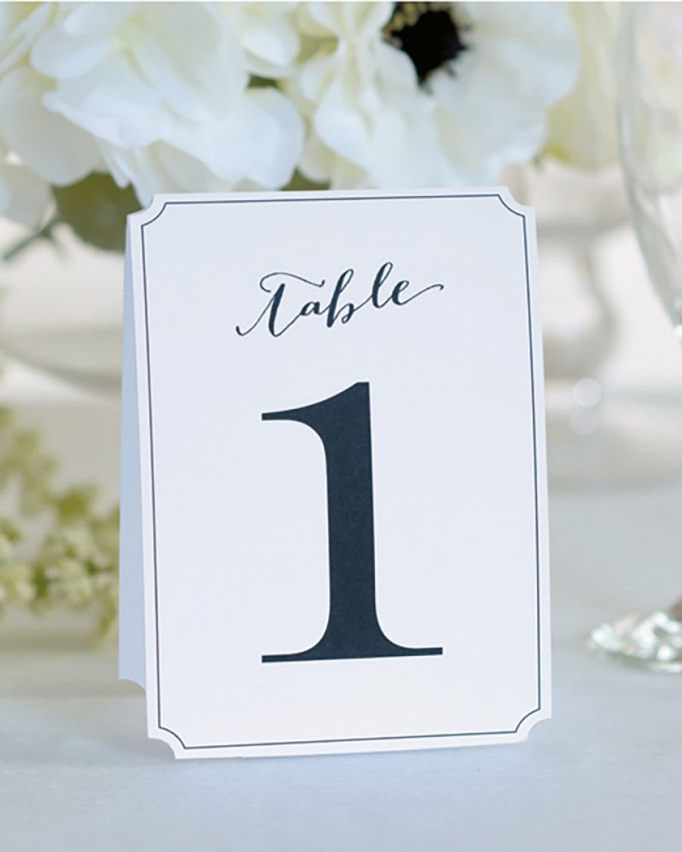 Ornate Table Numbers - Tables 1-12
