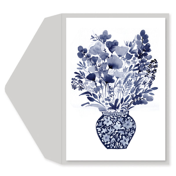 Blank Greeting Card - Vase