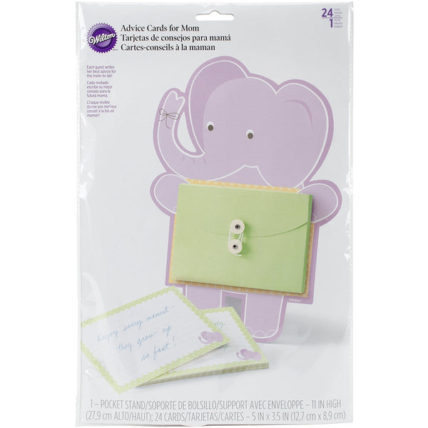 Advice Cards for Mom - Baby Shower Activity Set