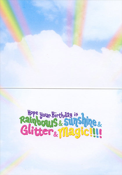 Birthday Greeting Card - Alpaca Unicorn