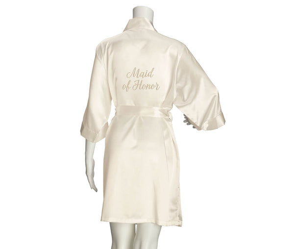 Maid of Honor Satin Robe - Available 3 Colors