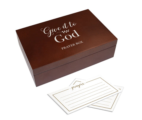 "Give it to God" Prayer Box with 30 Prayer Cards