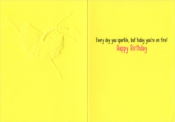 Birthday Greeting Card  - Ballerina Birthday Candle