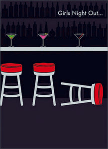 Birthday Greeting Card  - Bar Stools