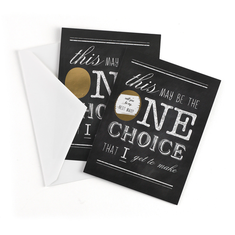 Scratch Off Cards - One Choice - Will You be my Best Man