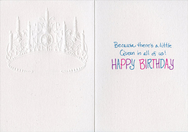 Birthday Greeting Card  - Birthday Candle Tiara