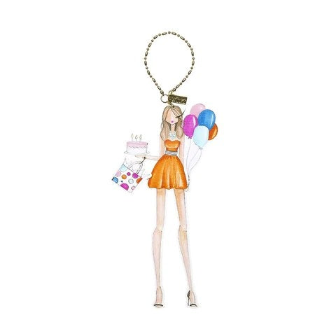 Winks Ornament - Birthday Girl (orange dress)