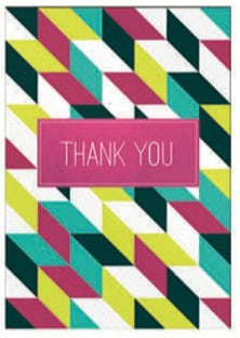 Thank You Cards - Geometric Shapes - 8 ct