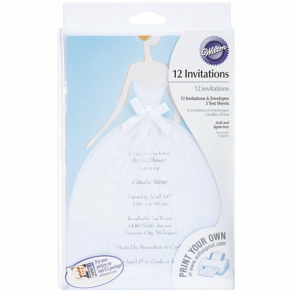 Wilton DIY Bridal Shower Invitation Kit - 12 pack